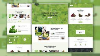 Tea Shop Website Design Using HTML CSS JavaScript & Bootstrap | Coffee Shop Website