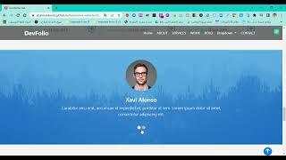 DevFolio Page Created with HTML - CSS - BootStrap