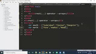 Javascript ES6 - Rest operator with array | Advanced JavaScript - ES6 Tutorial part 12 | Web Develop