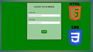 simple login form using html and css | create a login form using html