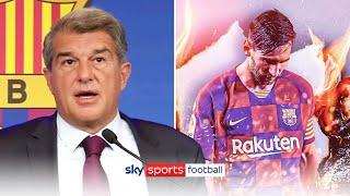 "We wanted Leo to stay" | Barcelona President Joan Laporta explains Messi situation