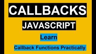 Callback Functions in JavaScript in Hindi | JavaScript Tutorial