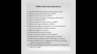 Html Interview Question | Html Course | Html in Hindi | Html | Learn Html in Hindi | #shorts