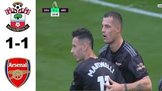 Southampton vs Arsenal 1-1 Highlights | Premier League 2022 - Granit Xhaka Goals