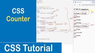 #37 CSS Counters | Counter-Reset | Counter-Increment | Content | Counters() | CSS Tutorial