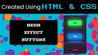 CSS Neon Button Effects | #Shorts #html5 #css3