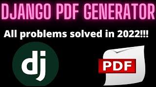 ????Django PDF Generator | Django HTML to PDF converter | 2022