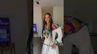 Ethiopian Tik Tok  video Cultural Dress New | Ethiopian Cultural Dress New Style | ፈንድሻ culture