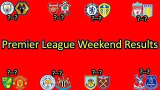 PREMIER LEAGUE Results TODAY - EPL Weekend Results - ENGLISH PREMIER LEAGUE 2021/22