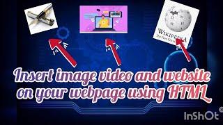 How to insert Image, video and website on your webpage using HTML.