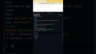 How to get value input fields in javascript || javascript tips and tricks #shorts