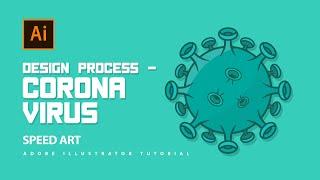 Design Process : Coronavirus Icon in Adobe Illustrator CC