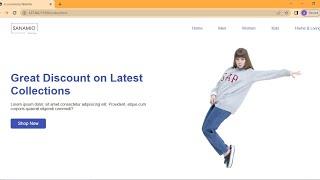 Simple E-Commerce  page using html css only | Project for beginners