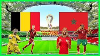 ???? Belgium vs Morocco |⚽ FIFA World Cup 2022 | eFootball PES Realistic Simulation