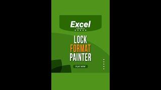 How to Lock Format Painter in Excel | Excel | Tutorials | Youtube Shorts #shorts #short