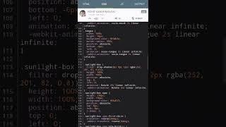 Create an Animated sun using html and css #html #css#youtubeshorts #coding #shorts #programming