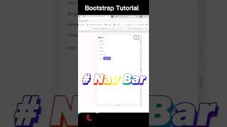 Nav Bar Design using Bootstrap, no javascript #webdesign #webdevelopment #bootstrap