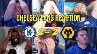 BEST COMPILATION | CHELSEA FANS REACTION TO CHELSEA 2 - 2 WOLVES | FANS CHANNEL