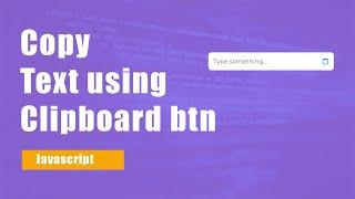 Copy Text to Clipboard in HTML l Copy to Clipboard Javascript | Alt Coding