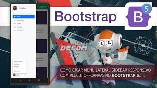 COMO CRIAR MENU LATERAL SIDEBAR RESPONSIVO COM PLUGIN OFFCANVAS NO BOOTSTRAP 5