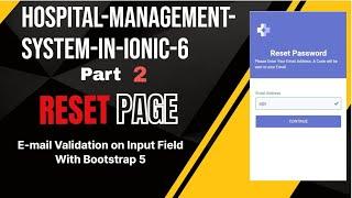 ionic 6 Angular 14 | Email Validation On Input Field With Bootstrap 5