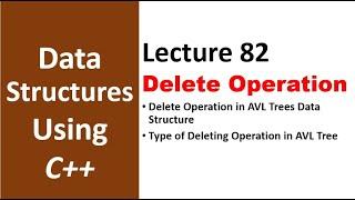 Delete Operation in AVL Trees | Data Structure and Algorithms Tutorial - 82