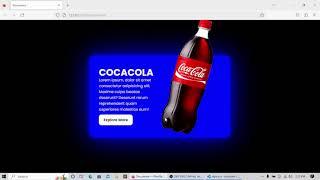 How to create CSS Product Card Hover Effect | Coca-Cola Card UI Design | Using pure html and CSS