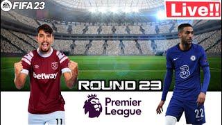 4K ???? West Ham vs Chelsea | English Premier League | EPL Live 2022-23 | FIFA23 GAMEPLAY & Predicti