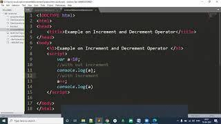 Increment and Decrement Operators in JavaScript | JavaScript Tutorial part 6 | JavaScript | Web Dev