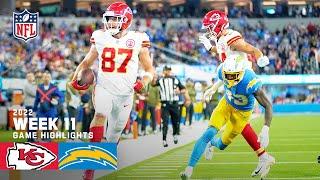 Kansas City Chiefs vs. Los Angeles Chargers | 2022 Week 11 Game Highlights