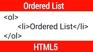 Ordered List | ol, li HTML Tags | Ordered and Nested list Tutorial in Urdu.