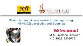 Develop a dynamic responsive homepage using HTML, CSS, JavaScript, and Bootstrap.