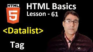 Datalist Tag in HTML in hindi | HTML tutorial for beginners lesson - 61