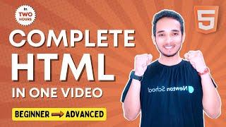 Complete HTML Course in One Video | Beginner to Advanced