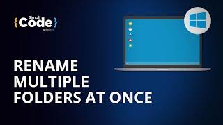 Rename Multiple Folders At Once | How To Rename Multi Files At Once | #Shorts | SimpliCode