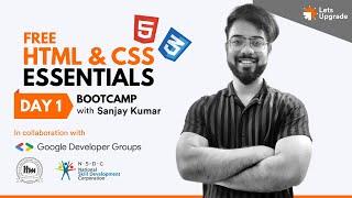 Day 1 | Introduction to HTML & CSS | HTML & CSS Essentials Bootcamp (5 Days)