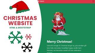 How to make a Christmas Style Website with HTML & Bootstrap | Tutorial