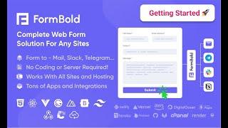 Getting Started with FormBold - make a static site form fully working