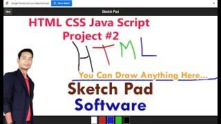 Sketch pad Software By Using HTML5, Javascript with source code #HTML #project