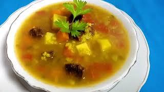 የስጋና የአትክልት ሾርባ|| Beef and Vegetable soup || Habesha gebeta