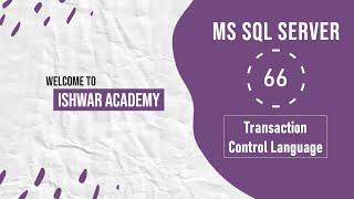 66. TCL (Commit, Rollback, Save) in MS SQL Server | SQL Server Tutorial in Hindi | SQL Server 2023