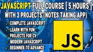 Javascript Tutorial For Beginners In Hindi 2022 ????‍????  | Javascript Full Course [5 HOURS] 【?????