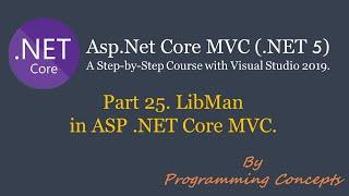 Part 25. Libman in .NET Core MVC | Client Site Library | Install Bootstrap and JQuery | aspnetcore