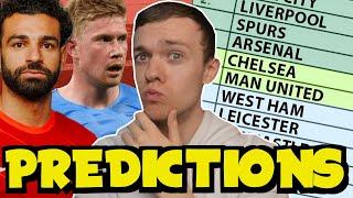 MY 22/23 PREMIER LEAGUE PREDICTIONS! WHO'S GOING DOWN?