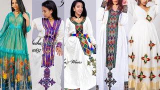 habesha kemis new style new fashion ethiopian cultural dress new traditional