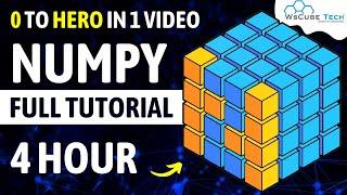 Python Numpy Full Tutorial For Beginners | Numpy Full Course in 4 Hours ????