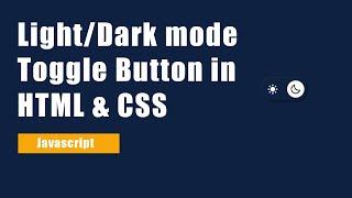 How to make light dark theme toggle with javascript | light and dark mode button | Alt coding