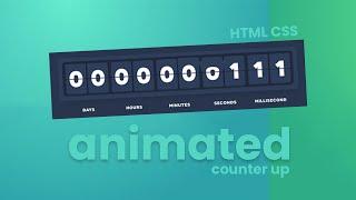 Learn How To Make animated Counter up stats in HTML Website Template