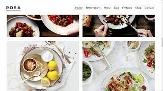 ROSA Restaurant website Html and css | Create A Responsive Website RestaurantHTML CSS | #Restaurant