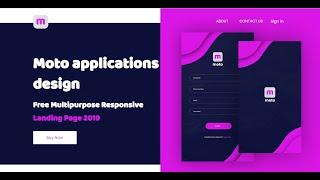 Moto applications design website source code | HTML | CSS| JS| Bootstrap | Zero Cyber